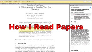 How to read a research paper | search for and read papers with me | phd student advice