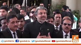 PTI Leader Ali Mohammad Khan Aggressive Media Talk Outside Supreme Court