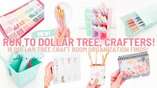 Run To Dollar Tree Right Now! | 16 Dollar Tree Craft Room Organization Finds That You Need To Grab!