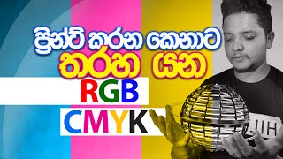 RGB සහ CMYK පාට ගැන.  About RGB and CMYK colors.