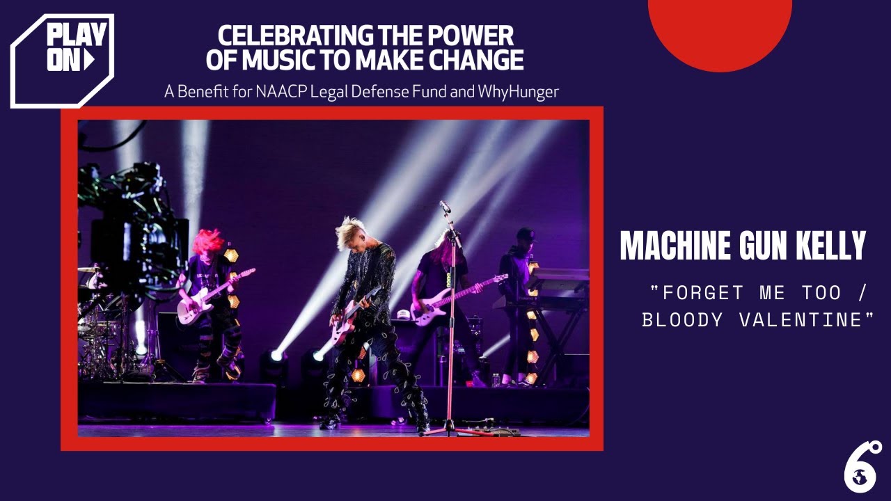 Machine Gun Kelly Performs Forget Me Too Bloody Valentine For Play On A Benefit Concert Youtube Machine Gun Kelly Performs Forget Me Too Bloody Valentine For Play On A Benefit Concert Youtube