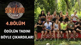 Survivor 2018 4Bölüm Ödülün Tadını Böyle Çıkardılar