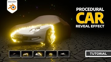 Procedural Car Reveal Effect in Blender | AOATutorials | #blender3d #artofabhitutorials #reveal