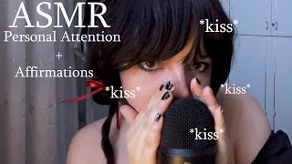 🎀💋 ASMR | Sleepy Kisses, Personal Attention, Positive Affirmations, Mouth Sounds, Whispers