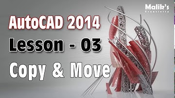 AutoCAD 2014 Lesson 03 learning Copy and Move Commands
