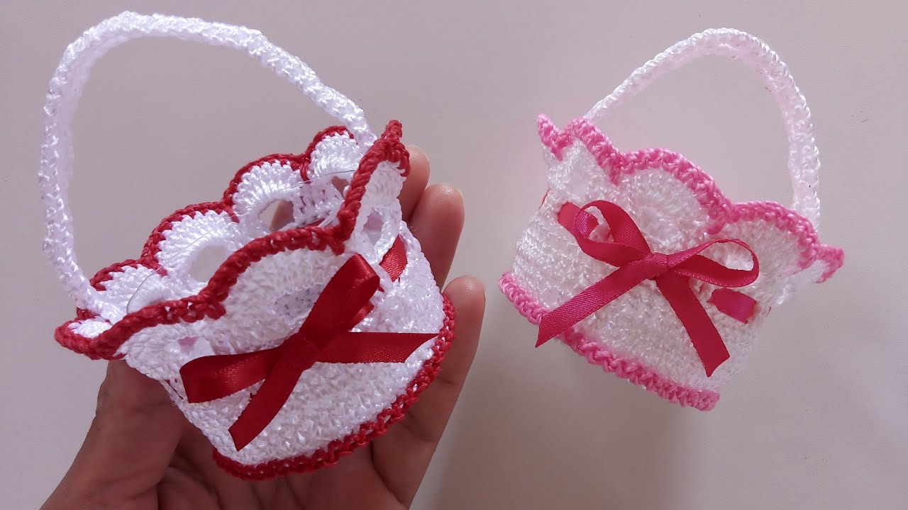 cestinha porta bom bom  em crochê/passo a passo Valdenete crochê artes e reciclagem