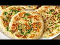 Recette des naans pain indien cuit  la pole recipe for naans indian bread cooked in the pan