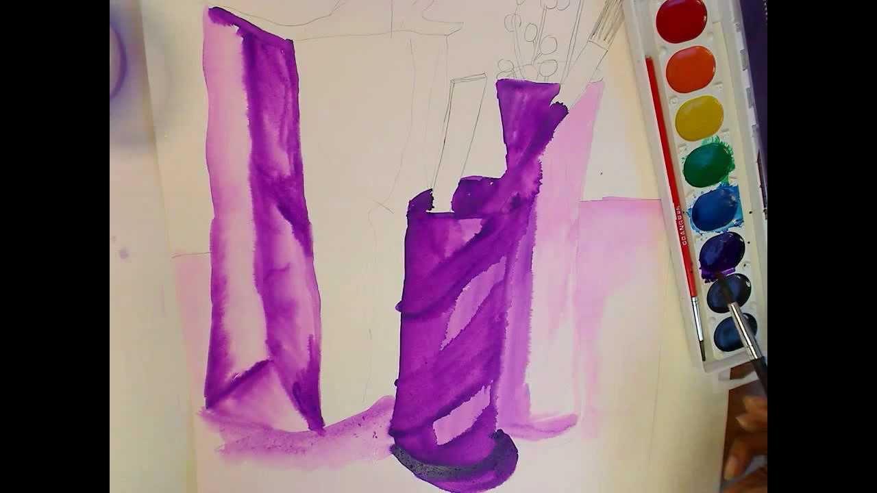 Elementary Art How to Painting "watercolor value" still life YouTube