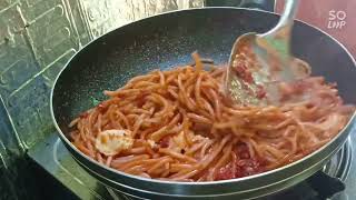 #spageti nga carnenorte Ra ang sagul ug sauce unya cheese sa pamahaw yanu pero Pero Lam☺