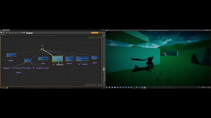 Enemy Behaviour Tree in Unreal Engine 4.26 - Quick demo