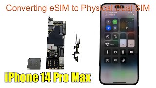 iPhone 14 Pro Max  Converting eSIM to Physical Dual SIM #huaqiangbei #esim #iphone14promax