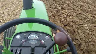Plowing with 1964 John Deere 4020 Tractor and F145H 4-16 Plow