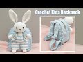 Amigurumi tutorial l how to crochet kids backpack 