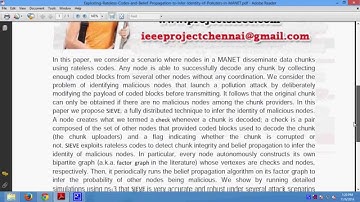 Exploiting Rateless Codes and Belief Propagation to Infer Identity of Polluters in MANET