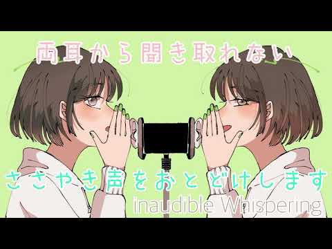 【ASMR】両耳から聞き取れないささやき声をお届けします [Inaudible Whispering]