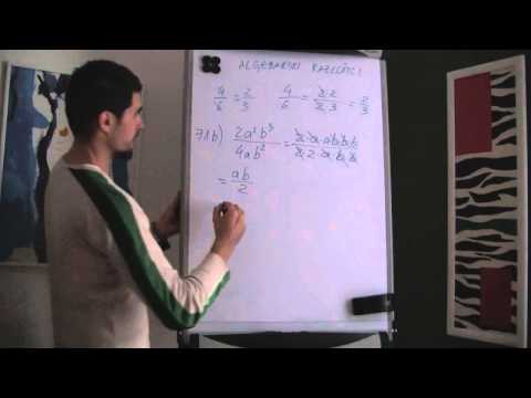 Video: Kako Riješiti Algebarske Razlomke