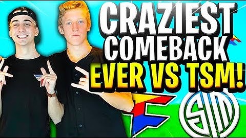 CRAZIEST COMEBACK EVER VS TSM TO WIN OUR 4TH 20,000$ KEEMSTAR TOURNEY!