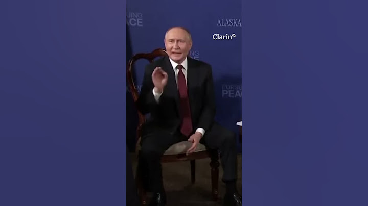 El confundido gesto de Putin ante la prensa en Alaska