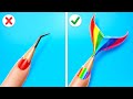 AWESOME SCHOOL HACKS &amp; CREATIVE ART IDEAS || Student VS Mermaid Drawing by 123GO! CHALLENGE