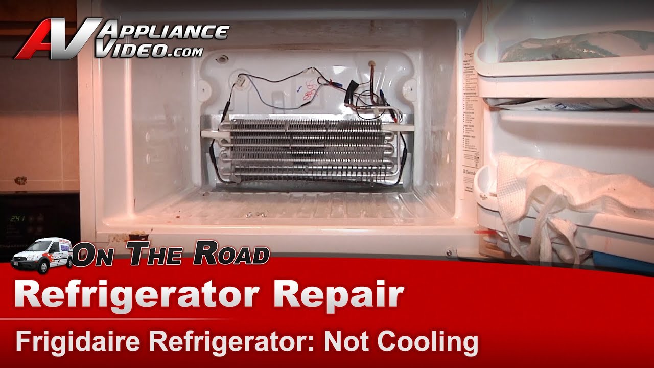 Frigidaire Refrigerator Repair - Not Cooling - Thermostat - YouTube