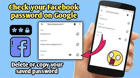 How To See Saved Facebook Password on Google Chrome