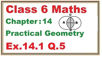 Ex.14.1 (Q.5) Chapter:14 Practical Geometry | Ncert Maths Class 6 | Cbse