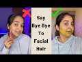 Remove facial hair at home  aanchal navneet jain 