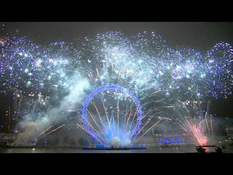 New Year 2011 London Fireworks (HQ)