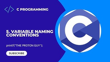 5. Variable Naming Conventions | C Programming For Beginners