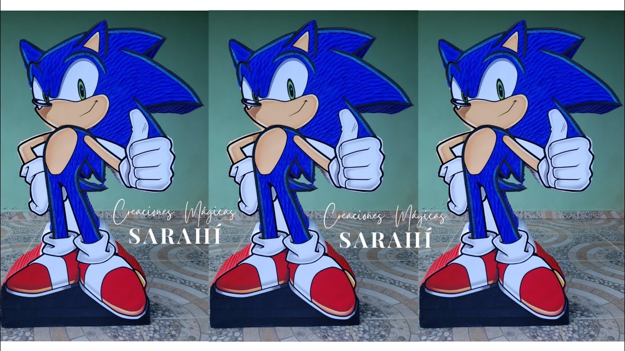 Piñata de Sonic | Tutorial armado y decorado desde 0