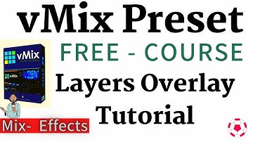 vMix News Sports Overlay  tutorial I Create Scenes or mix effects vMix I vMix Layers Tutorial