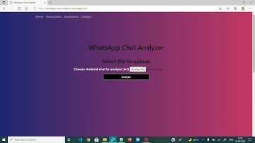 WhatsApp Analyzer