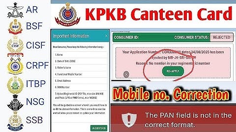 Kpkb pan verify || kpkb edit || kpkb correction online || kpkb mobile no. Change || kpkb mo. No.
