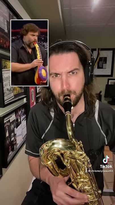 Saxaboom on a real saxophone