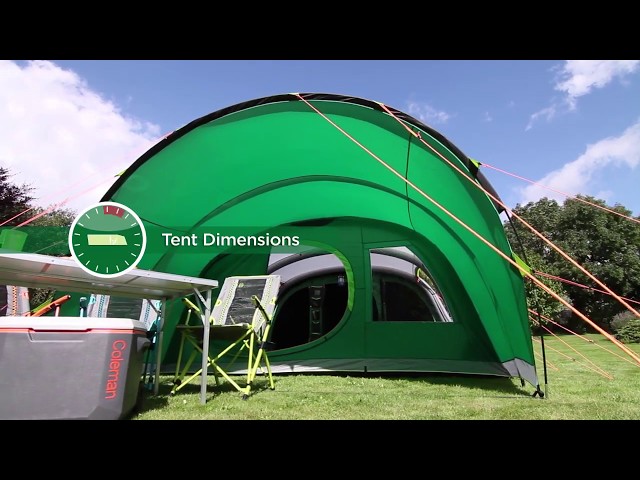 Coleman FastPitch Air Valdes 6XL BlackOut Tent - YouTube