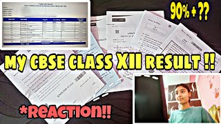 MY CBSE CLASS XII RESULT REACTION!! | 90%+ ?? | Archi Gupta #cbseclassxii #result #class12