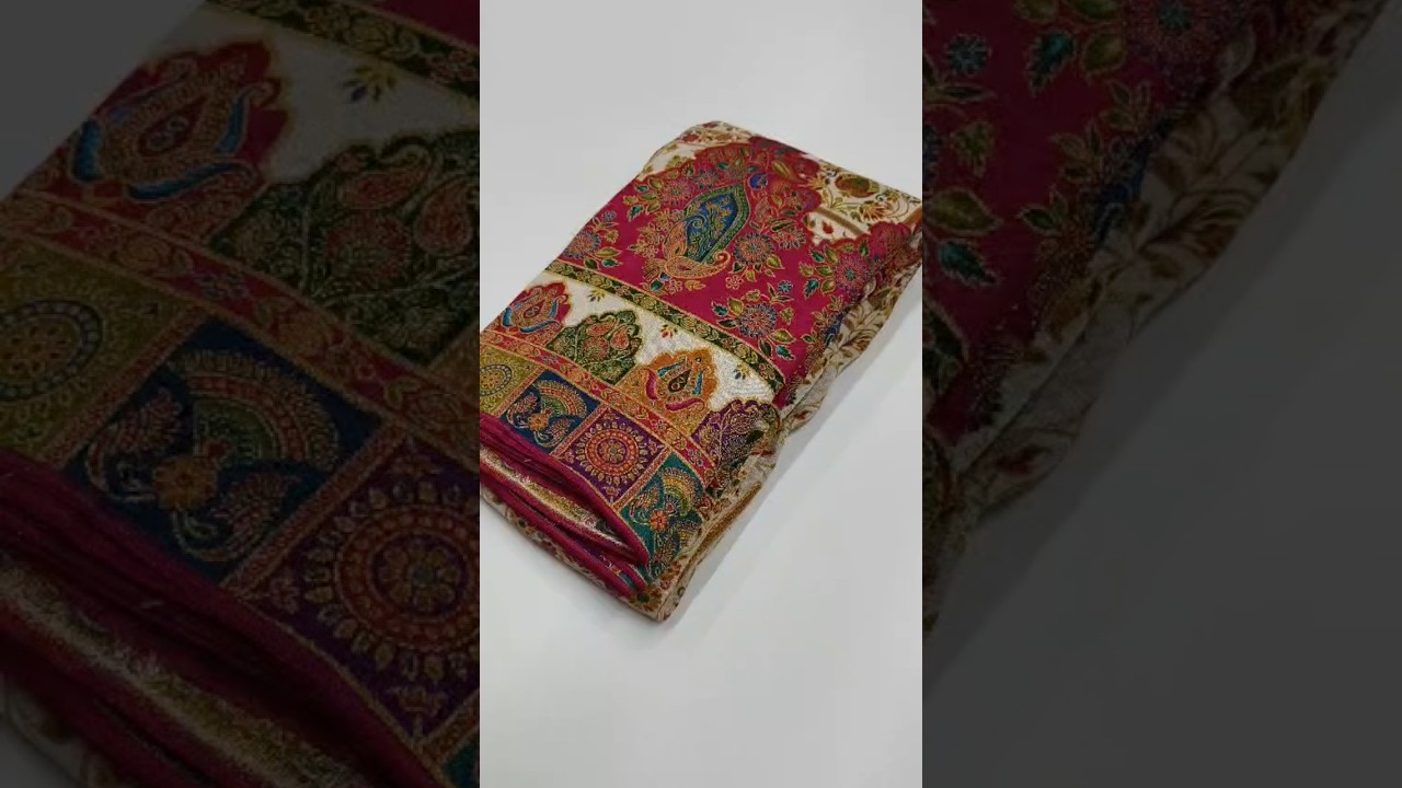 Pure Viscose Silk Meenakari Position Weaving Saree