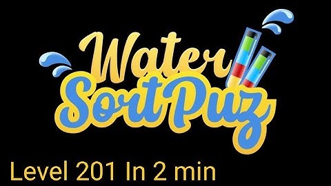water sort level 201 in 2 min, water colour sort