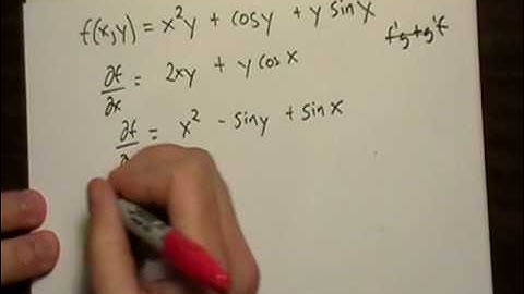 Mixed Partial Derivatives