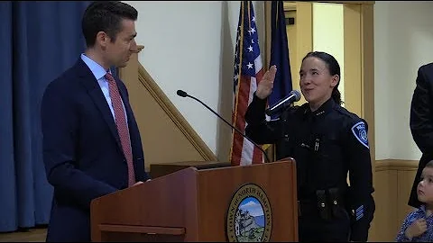 Official Swearing in Ceremony for Police Chief Kat...