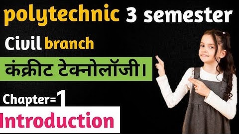Concrete | technology | chapter 1 | introduction | polytechnic | 3semester | civil | engineering |..
