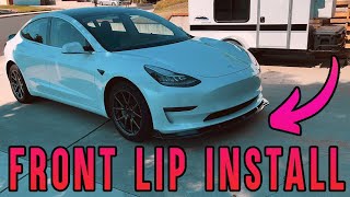 Tesla Model 3 Front Lip Install