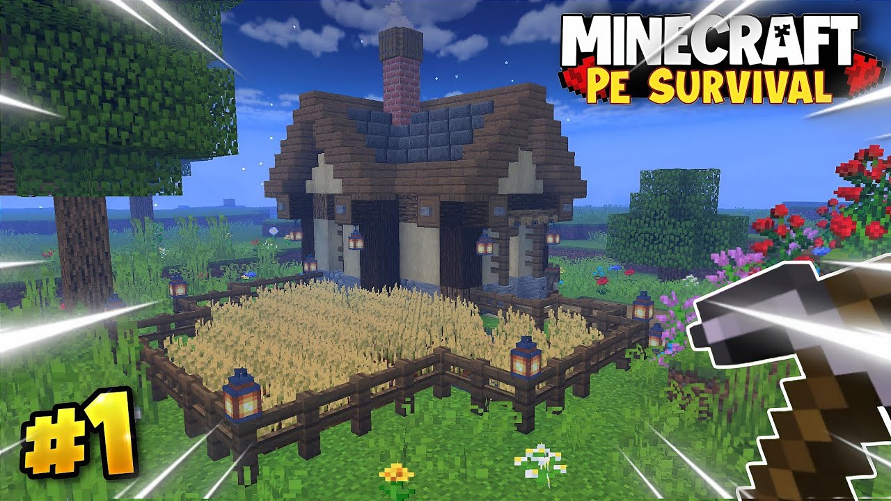 Minecraft PE 1.21 Survival Ep 1 🔥 | OP Base & Armor - YouTube