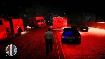 On the scene of an MVA GTA IV LCPDFR 1.0b