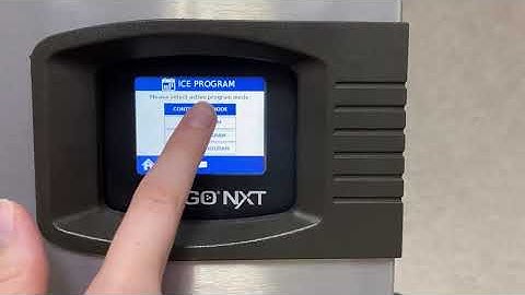 Indigo® NXT Time Programming- Manitowoc Ice