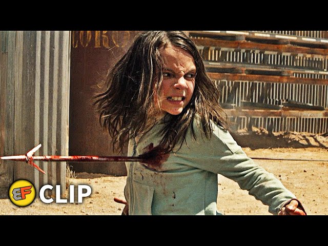 Laura vs Reavers - Fight Scene | Logan (2017) Movie Clip HD 4K class=