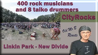 400 rock musicians and 8 taiko drummers - CityRocks - Linkin Park - New Divide -cover (Reaction)
