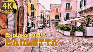 Rainy Walk in Barletta, Puglia | Atmospheric Italy Street Walk (4K Ambience)