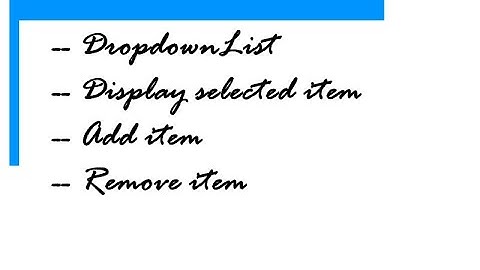ASP.net DropDownList Controller  Part 1