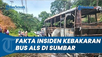 Bus ALS di Sijunjung Sumbar Terbakar Api Sangat Cepat, Barang Penumpang Tak Sempat Diselamatkan